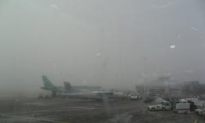 Dublin Airport with a bit of moisture in the air